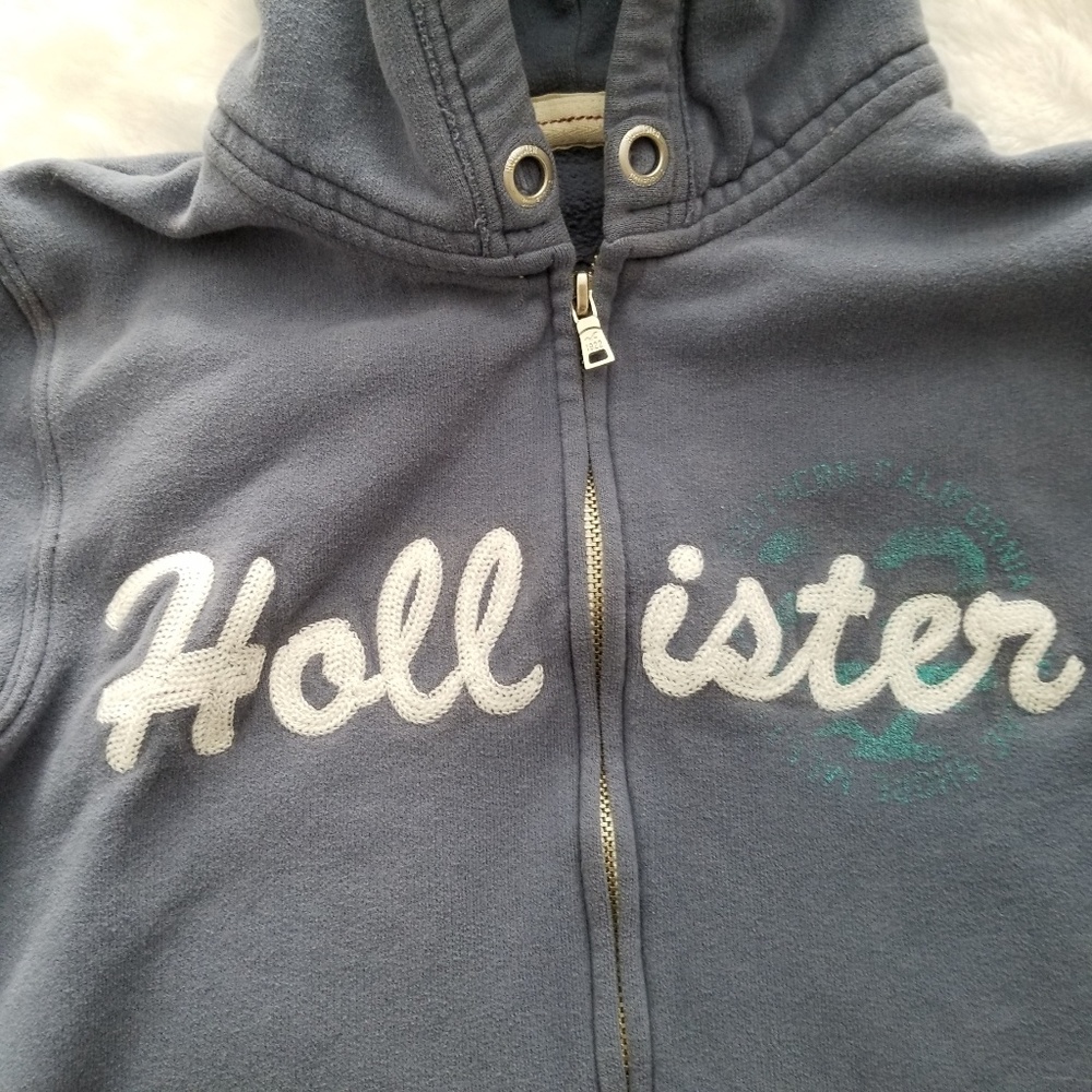 Hollister 3/4 Sleeve Hoodie Junior Size L - Picture 5 of 8